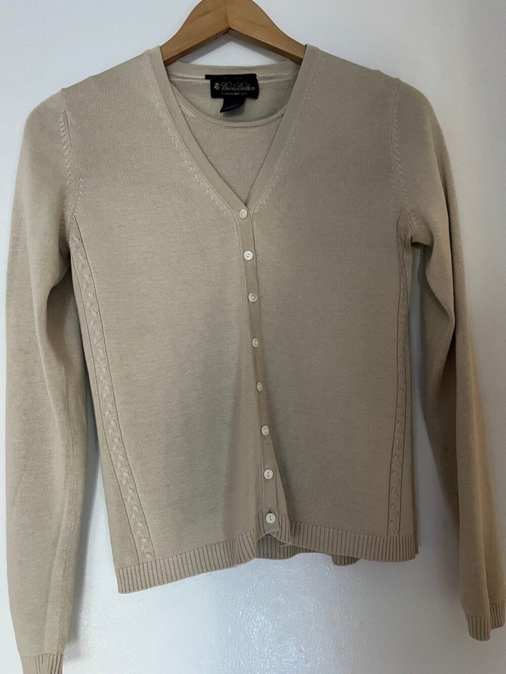 Brooks Brothers silk and cotton twin set XS